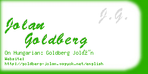 jolan goldberg business card